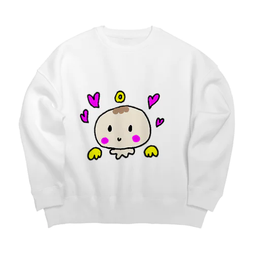 ゆるかわベビーの天使ちゃん Big Crew Neck Sweatshirt