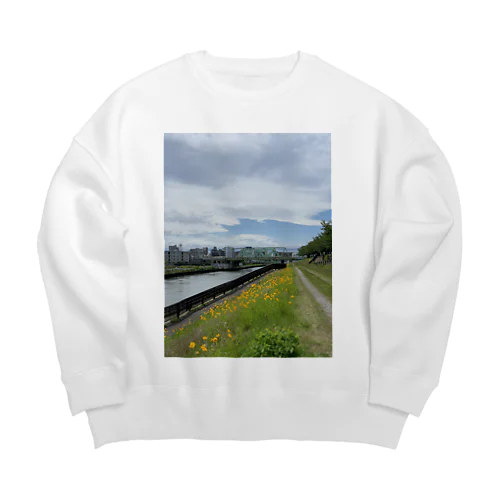 春の景色 Big Crew Neck Sweatshirt