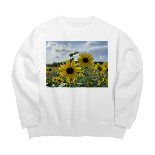 ひまわり Big Crew Neck Sweatshirt