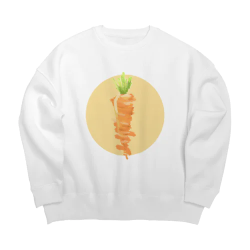 にんじんをやめたい Big Crew Neck Sweatshirt