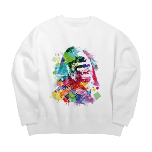 カラフルゴリラ Big Crew Neck Sweatshirt