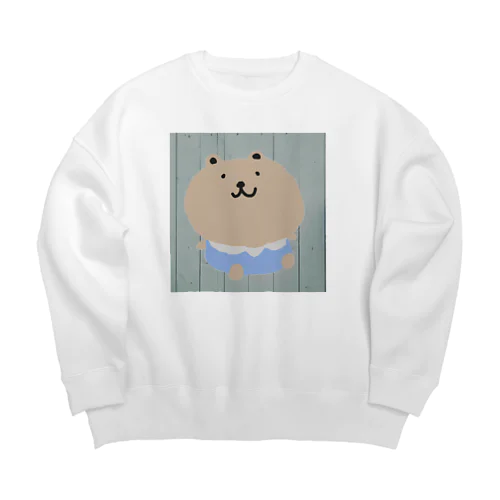 爽やかくまちゃん2 Big Crew Neck Sweatshirt