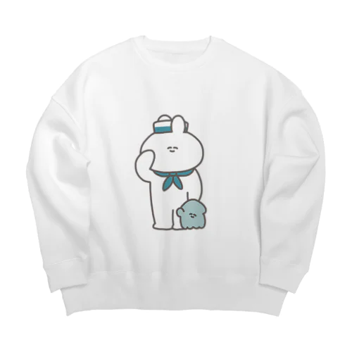 水兵うさちゃん Big Crew Neck Sweatshirt