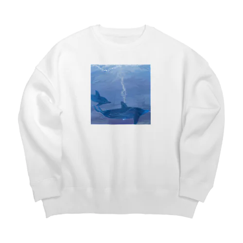 イルカの夢 Big Crew Neck Sweatshirt