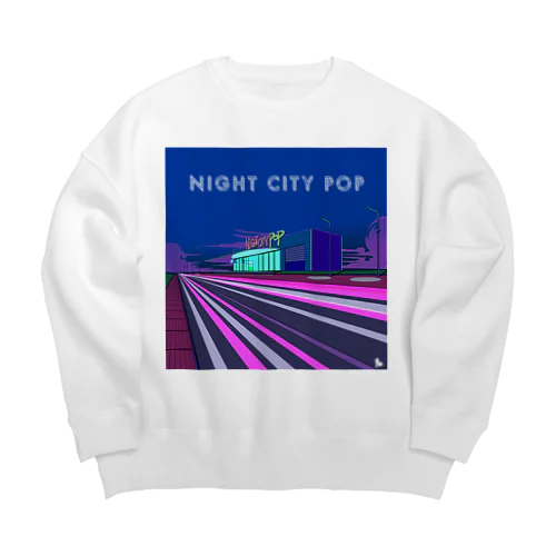 NIGHT CITY POP Big Crew Neck Sweatshirt