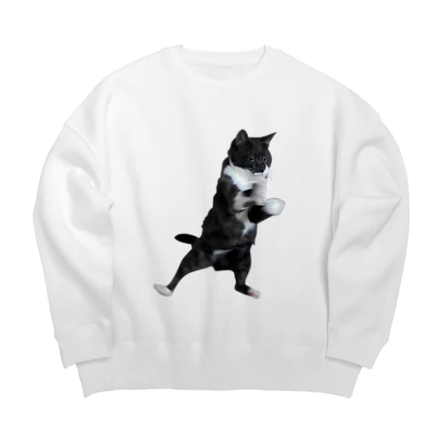 Flying Cat Big Crew Neck Sweatshirt
