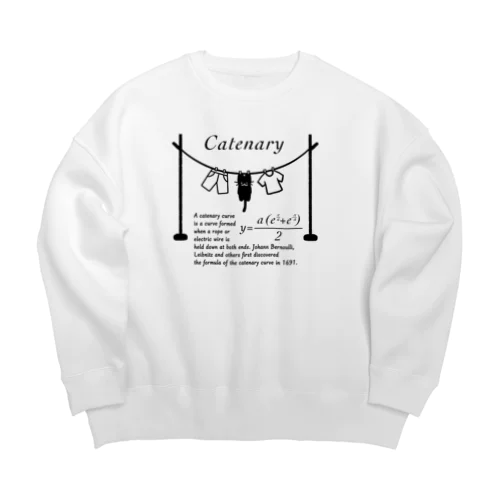 カテナリー曲線 Catenary Big Crew Neck Sweatshirt