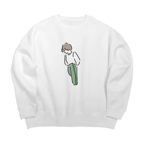 ジャージ女子 Big Crew Neck Sweatshirt