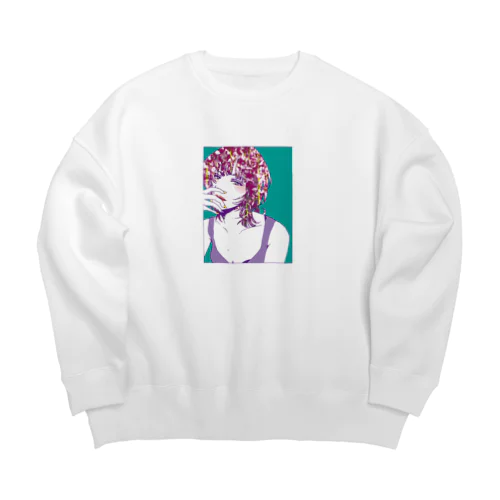 girl&藤 Big Crew Neck Sweatshirt