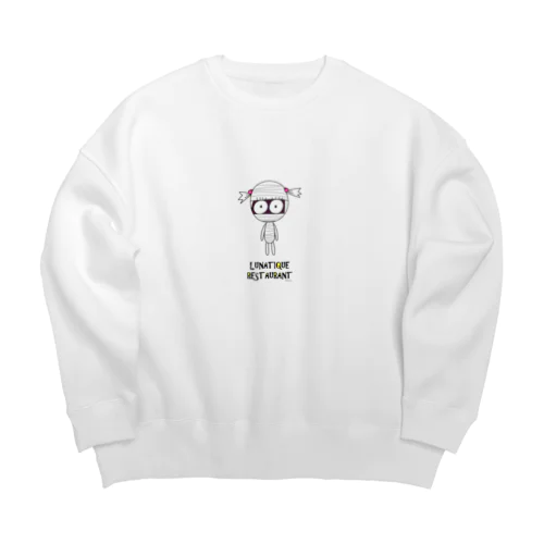  [LunaticRestaurant]ミイラ女子 Big Crew Neck Sweatshirt