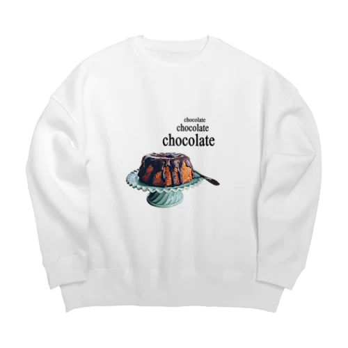 とろけるチョコレート Big Crew Neck Sweatshirt