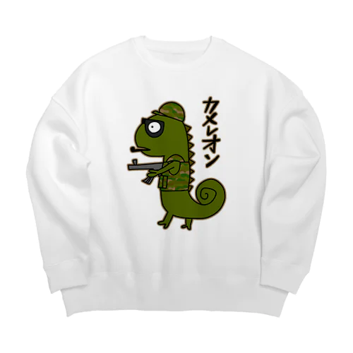 サバゲーカメレオン Big Crew Neck Sweatshirt