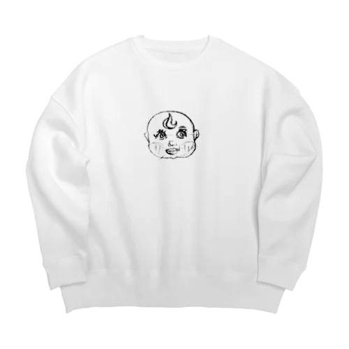 赤のなかみ（オリジナル） Big Crew Neck Sweatshirt