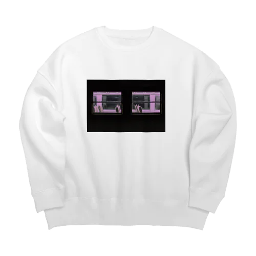 pink mirage train Big Crew Neck Sweatshirt