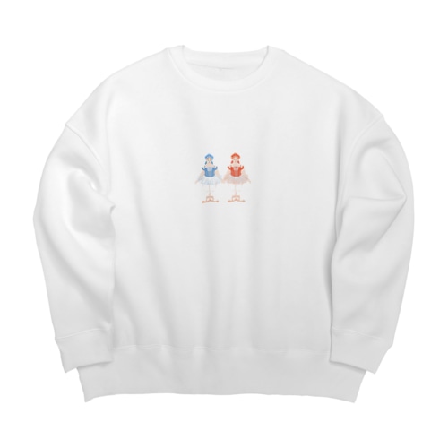 バレエ×ぽっちゃりさん Big Crew Neck Sweatshirt