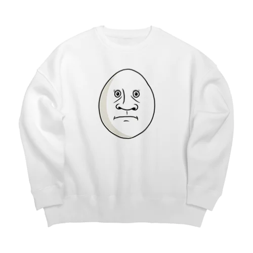 かわいいタマゴ Big Crew Neck Sweatshirt