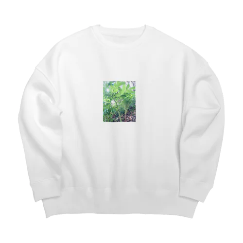 森の葉っぱ Big Crew Neck Sweatshirt