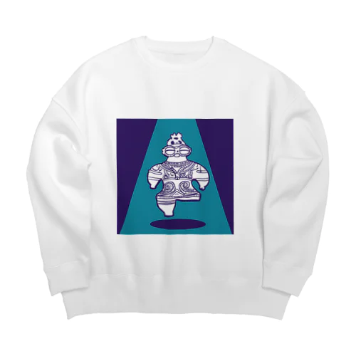 遮光器土偶 Big Crew Neck Sweatshirt