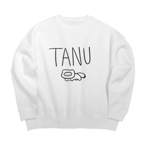 ゆるたぬ（ふゆ） Big Crew Neck Sweatshirt