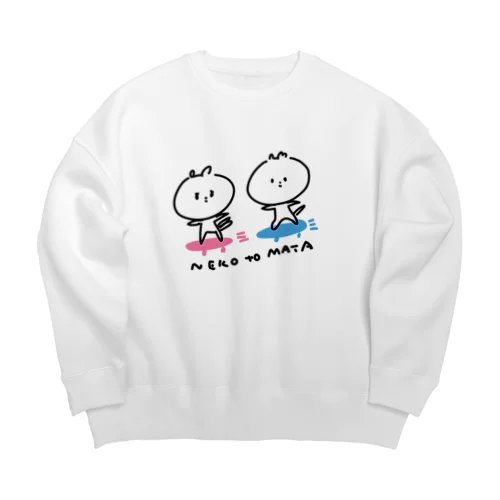 ね子とま太のスケボー Big Crew Neck Sweatshirt