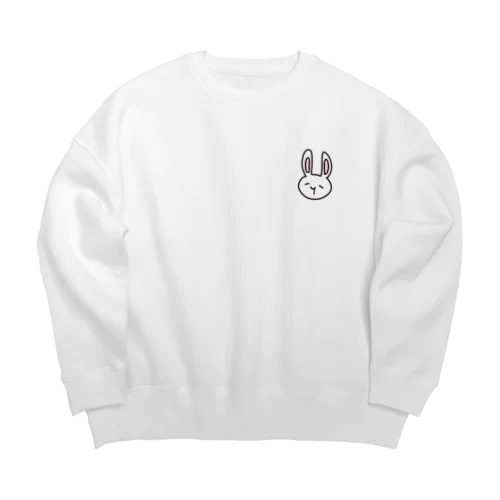 ゆるかわうさぎ Big Crew Neck Sweatshirt