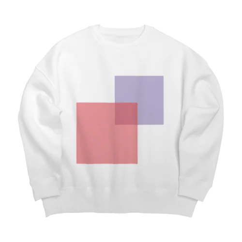 Dot square Big Crew Neck Sweatshirt