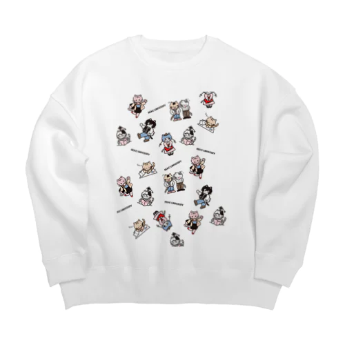 NEKO UNIVERSITY Big Crew Neck Sweatshirt