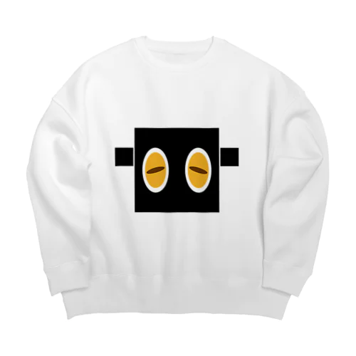 豆腐羊の顔 Big Crew Neck Sweatshirt