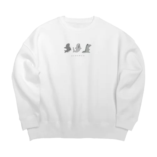 サメさんと仲間たちpretend Big Crew Neck Sweatshirt