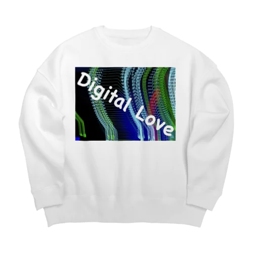 Digital Love Big Crew Neck Sweatshirt