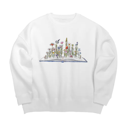 a book Big Crew Neck Sweatshirt