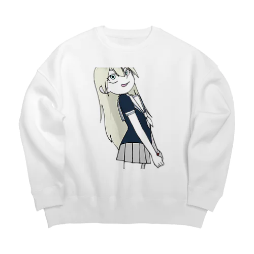 ソ連の女子高生 Big Crew Neck Sweatshirt