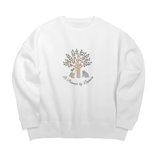 リンゴの木とうさぎさん Big Crew Neck Sweatshirt