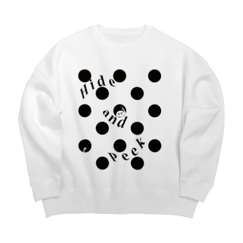 H&P in a dot（水玉柄の中） Big Crew Neck Sweatshirt