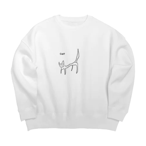 cat? Big Crew Neck Sweatshirt