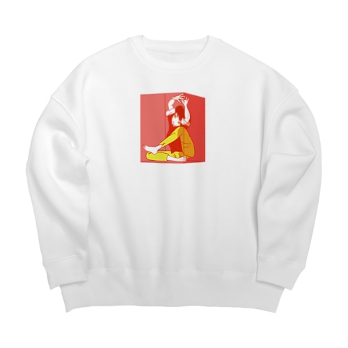 箱入り中華娘 Big Crew Neck Sweatshirt
