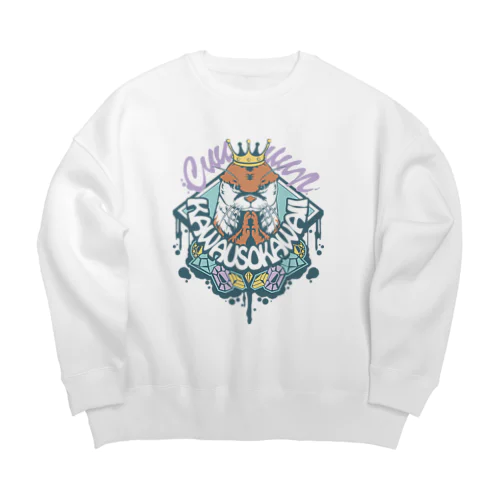 𝙎𝙩𝙧𝙚𝙚𝙩 𝙆𝙖𝙬𝙖𝙪𝙨𝙤（マイルドver） Big Crew Neck Sweatshirt