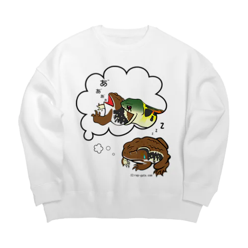 ヒキガエルの悪夢 Big Crew Neck Sweatshirt