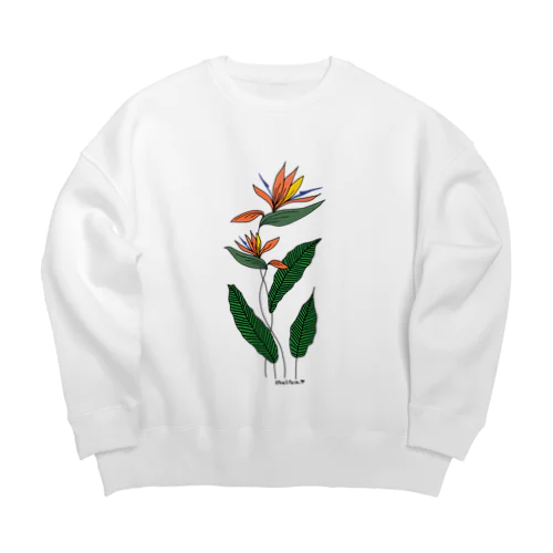 Bird of Paradise Big Crew Neck Sweatshirt