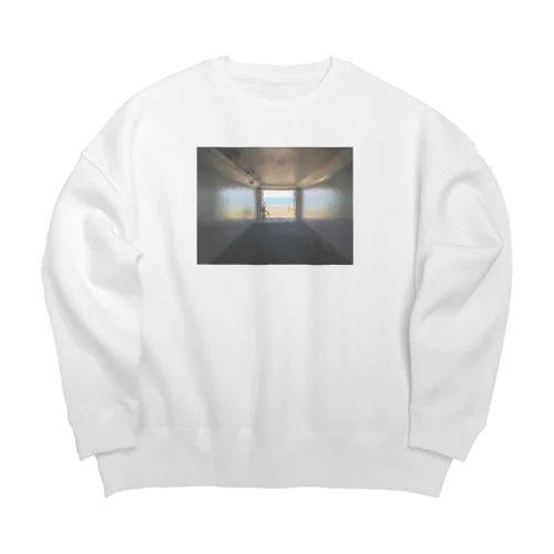 癒しの風景（海への入口） Big Crew Neck Sweatshirt