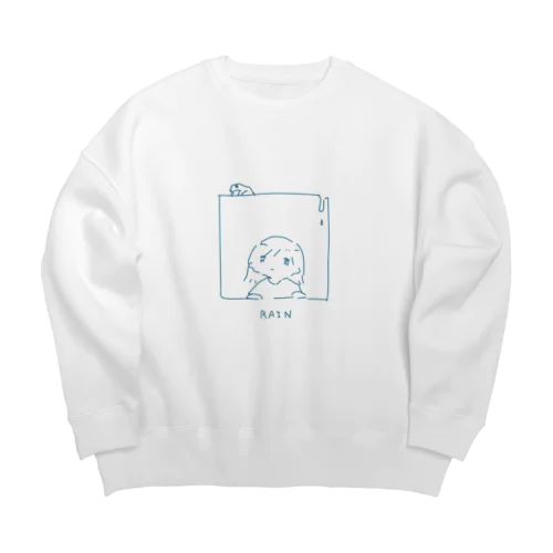 雨 Big Crew Neck Sweatshirt