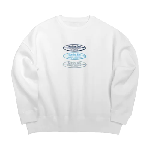 サーフボードロゴ Big Crew Neck Sweatshirt