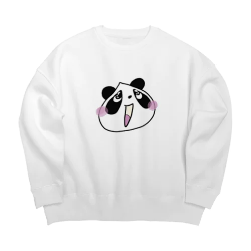 パンダパンダうるうる Big Crew Neck Sweatshirt