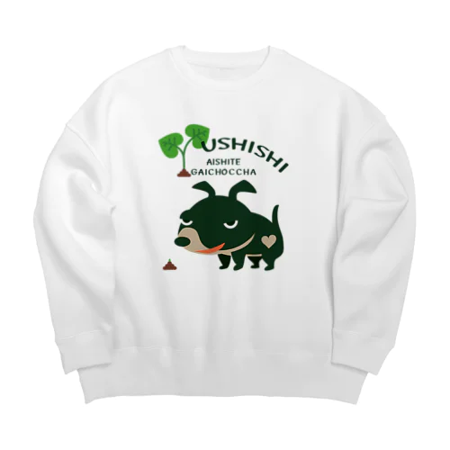 CT68 愛してガイコッチャ*ウシシ*C Big Crew Neck Sweatshirt