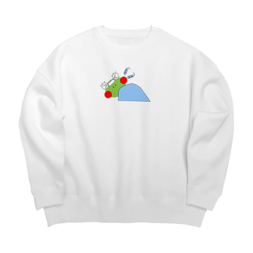 体調不良のかえるさん Big Crew Neck Sweatshirt