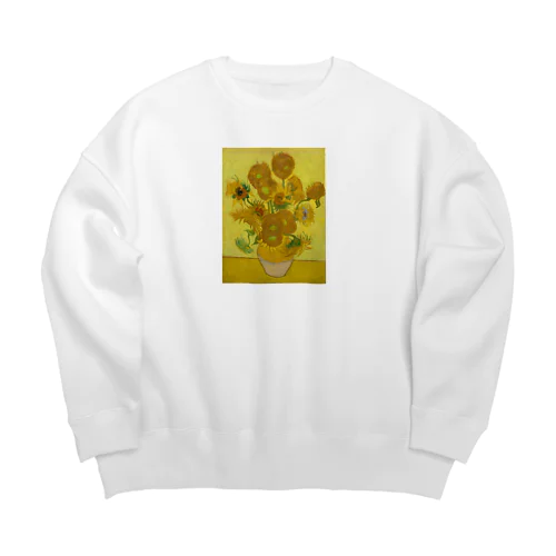 ひまわり Big Crew Neck Sweatshirt