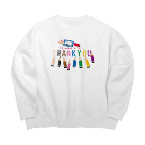 ちびた色鉛筆*A Big Crew Neck Sweatshirt