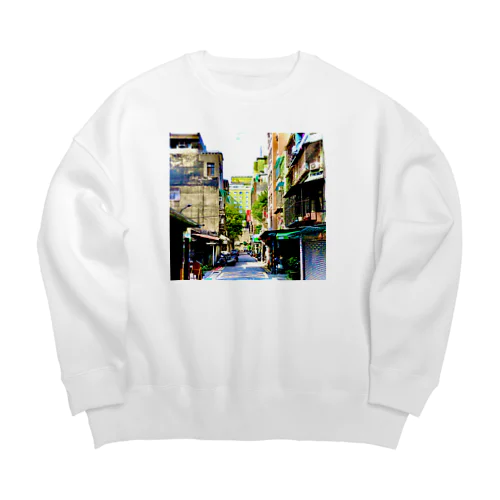 路地裏の日常 in TaiWaN Big Crew Neck Sweatshirt