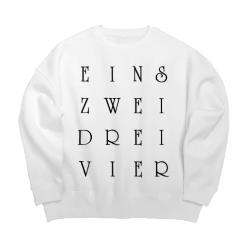 eins zwei drei vier・・・† Big Crew Neck Sweatshirt