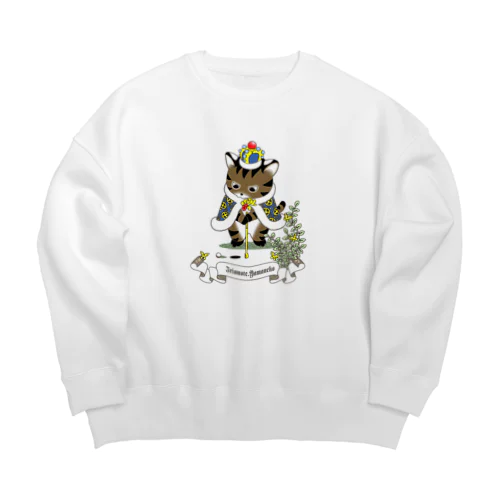 ゴルフするイリオモテヤマネコ Big Crew Neck Sweatshirt